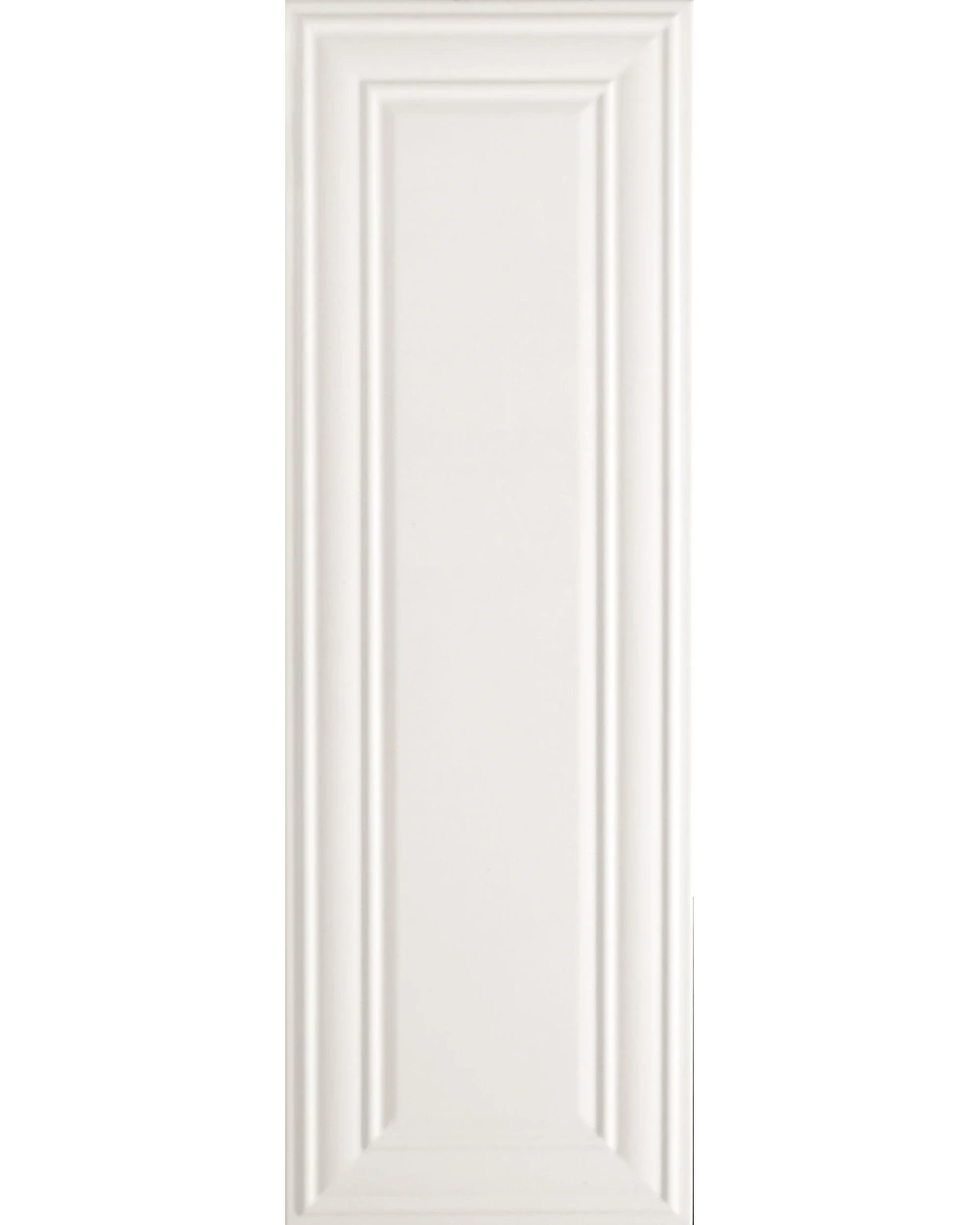 Weiße Wandfliese matt 30x90 cm, Kollektion Boiserie