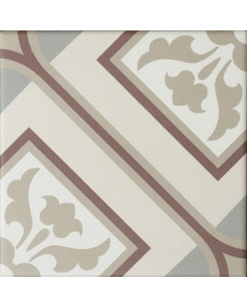 Alt Berlin Victoria: Jugendstil-Fliese in Rot, 14,7x14,7 cm