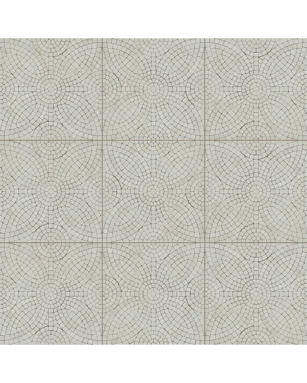 Opus Floor Tile White Matt in Vintage Look