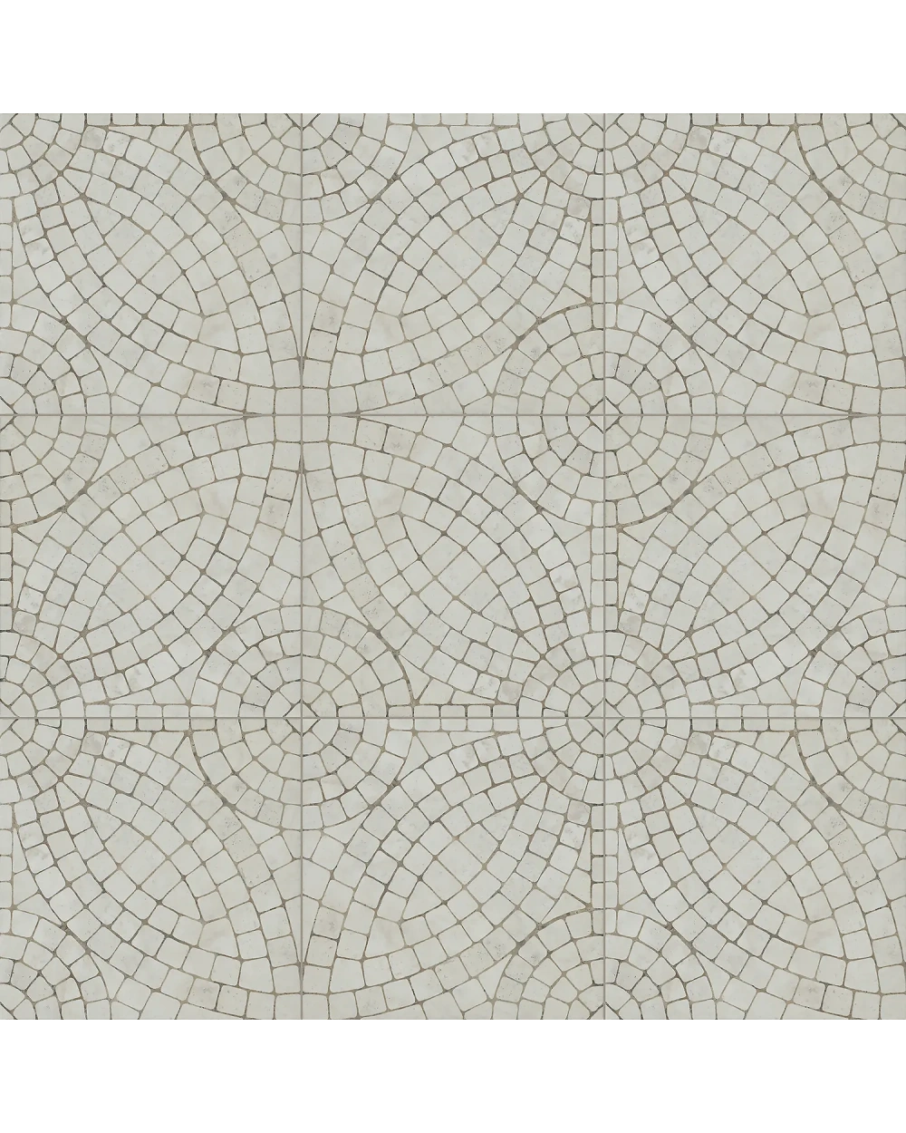 Kretas Floor Tile White Matt in Vintage Look