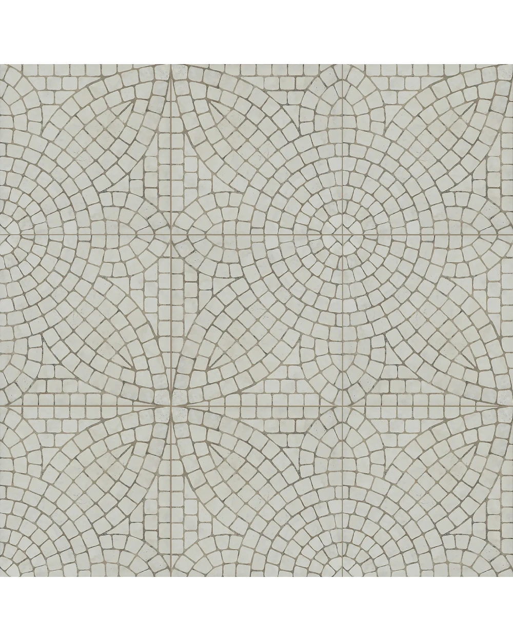 Delos Floor Tile White Matt in Vintage Look