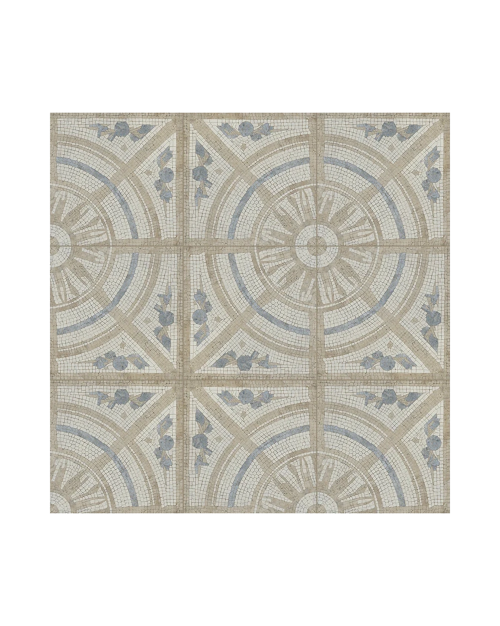 Medalyon Floor Tile Beige Matt in Vintage Look