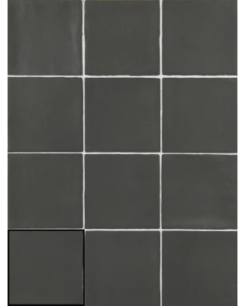 Black Vintage Wall Tile Matt 10x10 cm