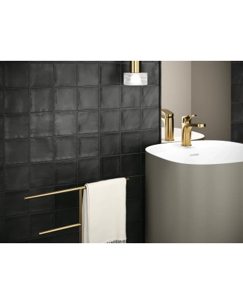 Black Vintage Wall Tile Matt 10x10 cm