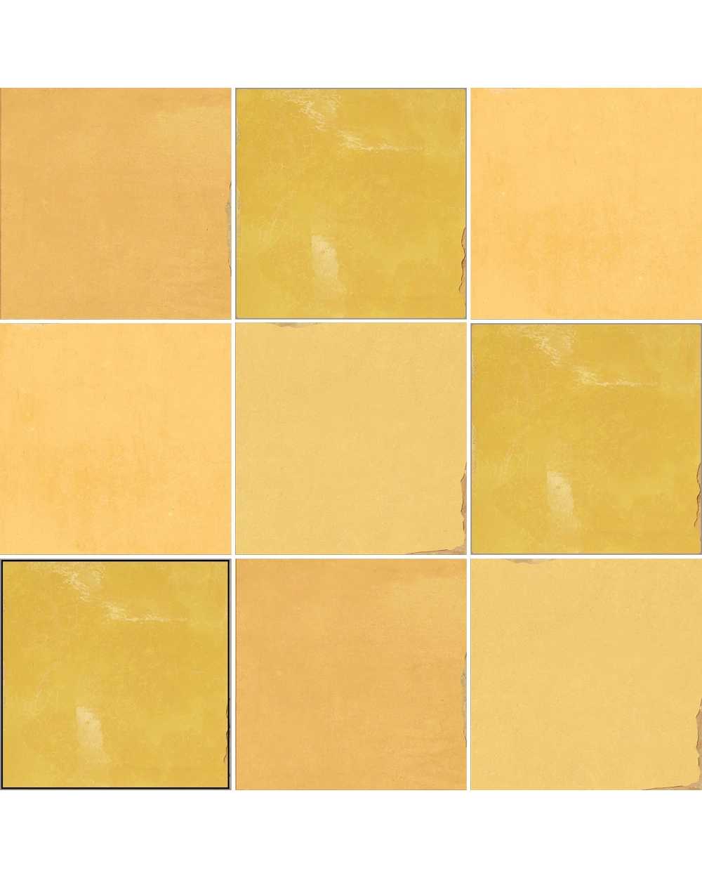 SOUK OCRE – Zellige Wall Tile in Warm Yellow