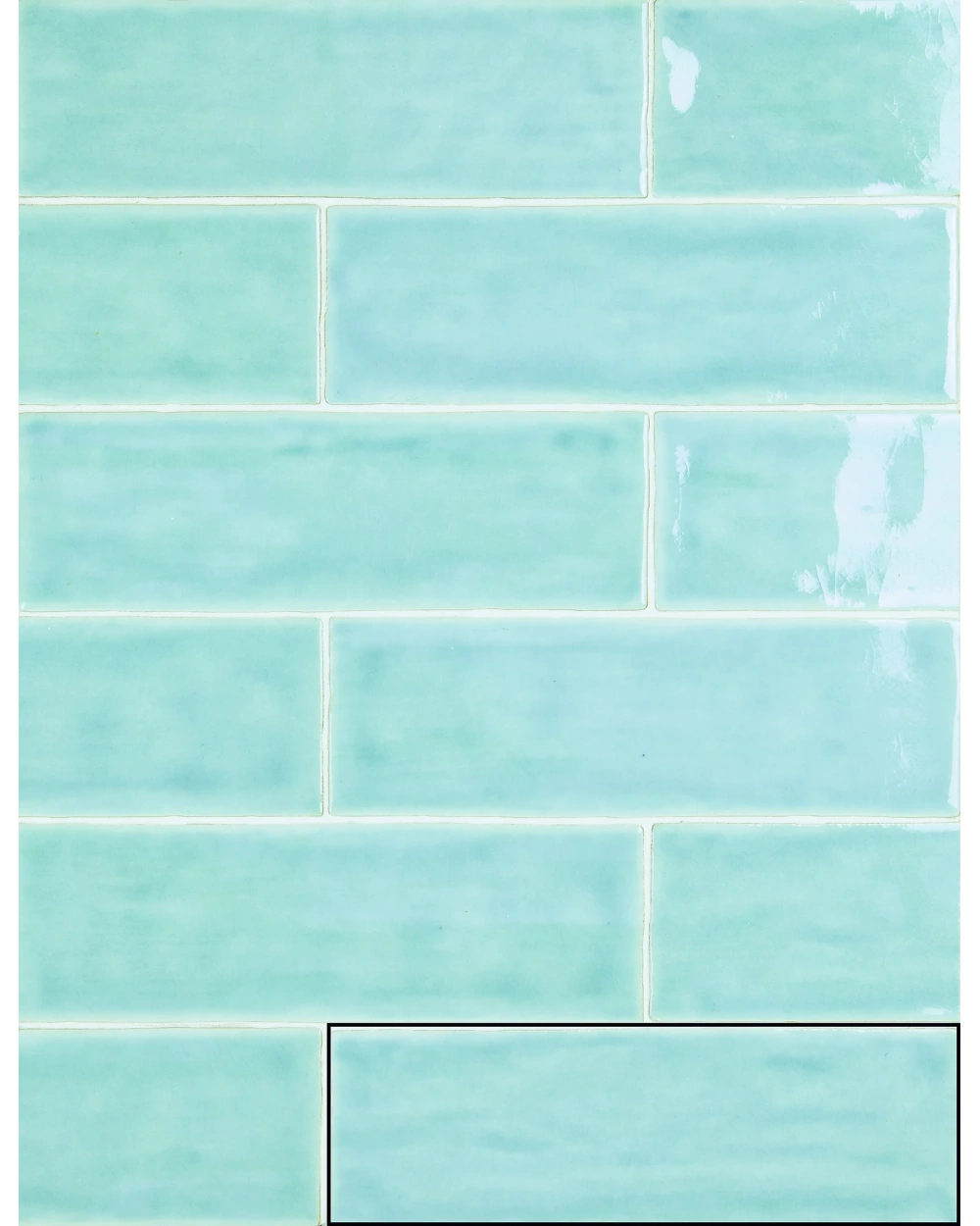 Nour Aqua – Zellige Wall Tile Blue 6.5x20 cm | ZELLIGE COUTURE