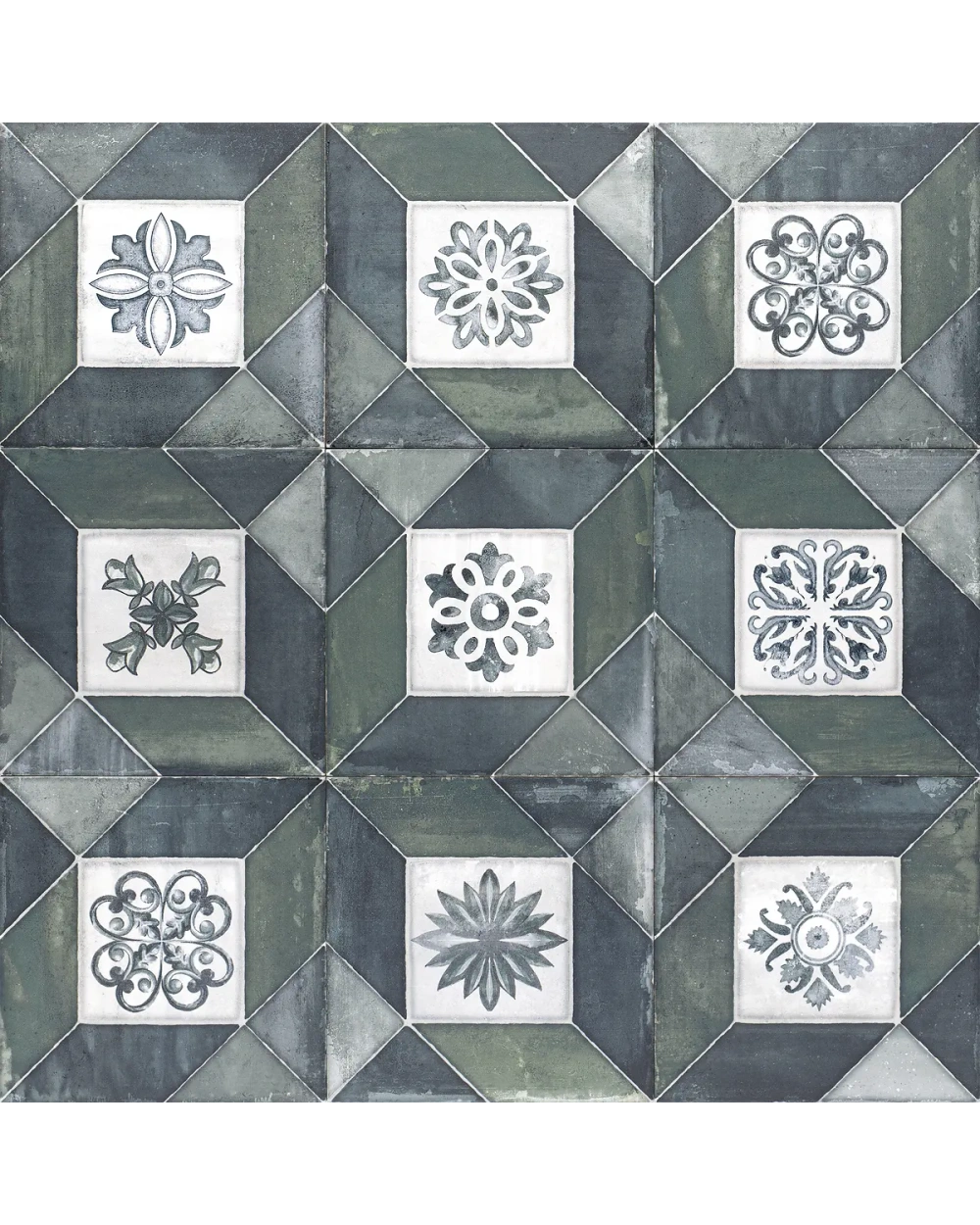 DECO ELEGANCE BLU GREEN – Colonial Decor Green Matt