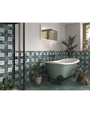 DECO ELEGANCE BLU GREEN – Kolonial-Dekor Grün Matt