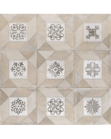 DECO ELEGANCE CREAM – Kolonial-Dekor Beige Matt 20x20