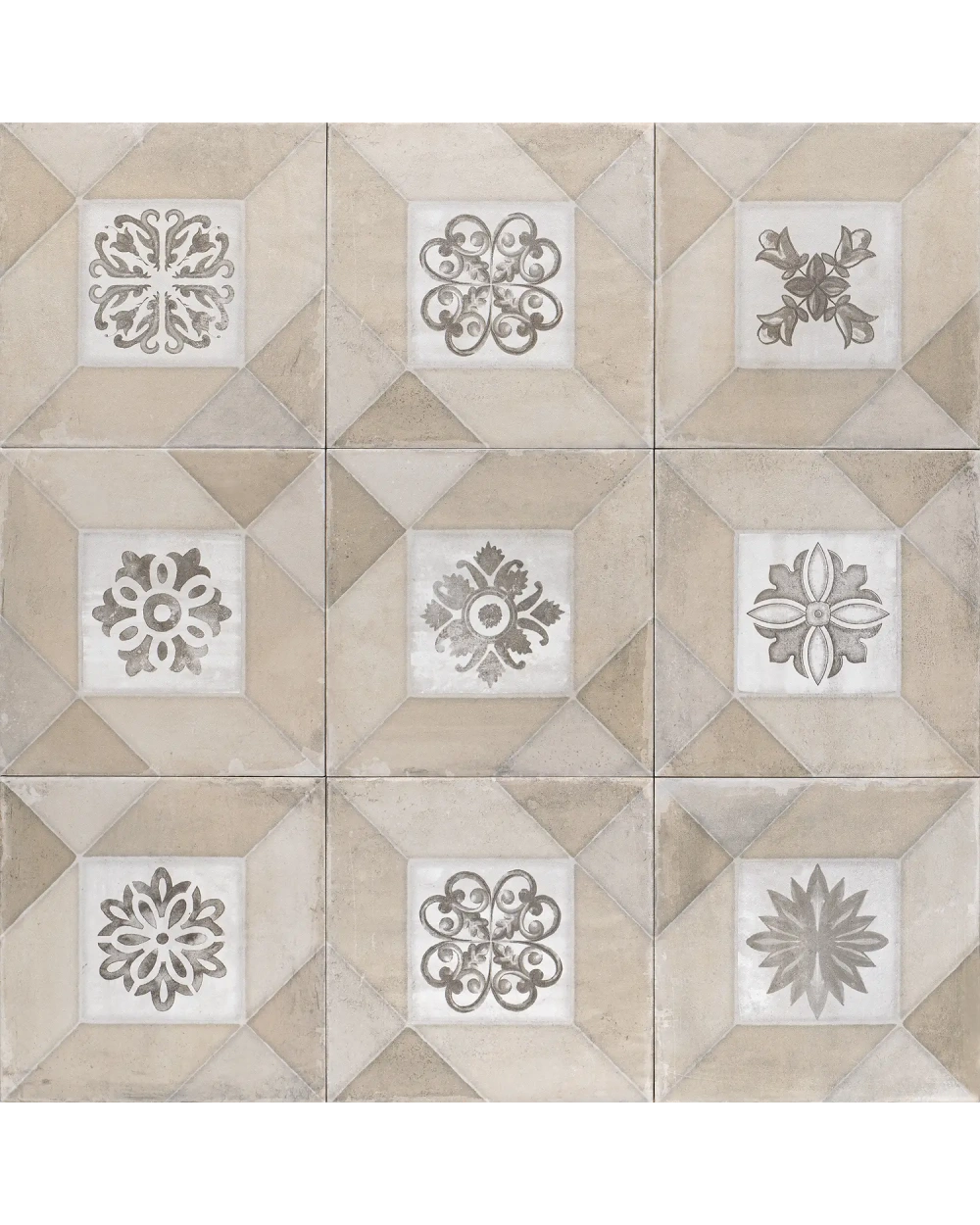 DECO ELEGANCE CREAM – Kolonial-Dekor Beige Matt 20x20