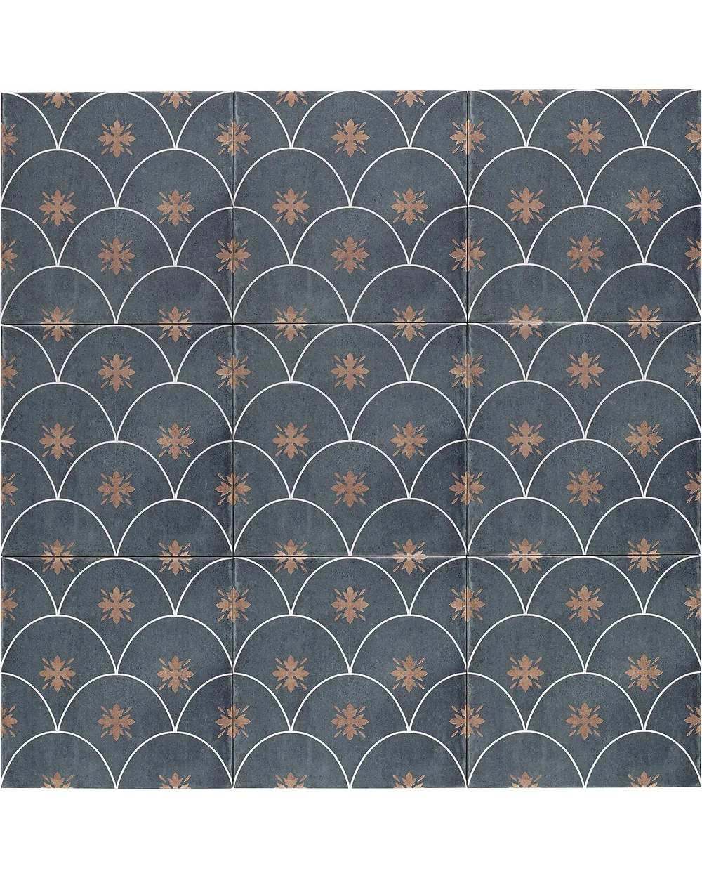 GLAMOUR BLUE – Vintage Tile in Blue Matt 20x20 cm