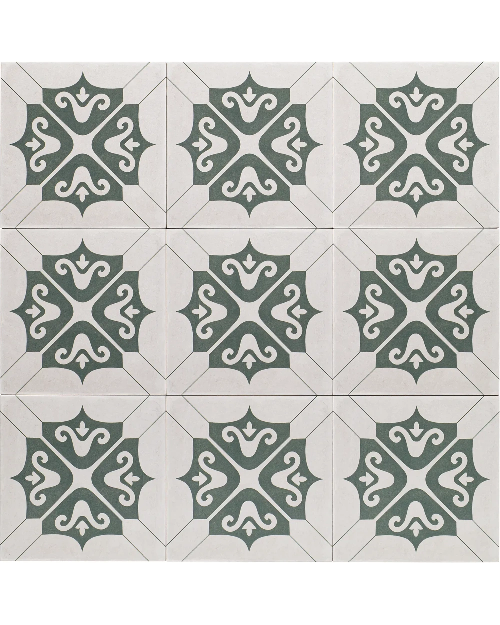 KINGDOM Green Matt – Vintage Tile 20x20 cm