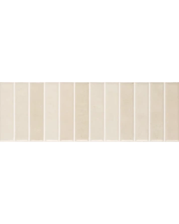 Beige Stäbchen-Wandfliese matt 10x30 cm