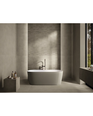 Wandfliese Mud in Beton-Optik, 40x120 cm, matt