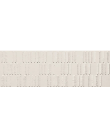 Llich White Wandfliese mit 3D-Effekt, matt, 40x120 cm