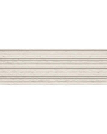 Bach White: Wandfliese 40x120 cm weiß matt im Beton-Look