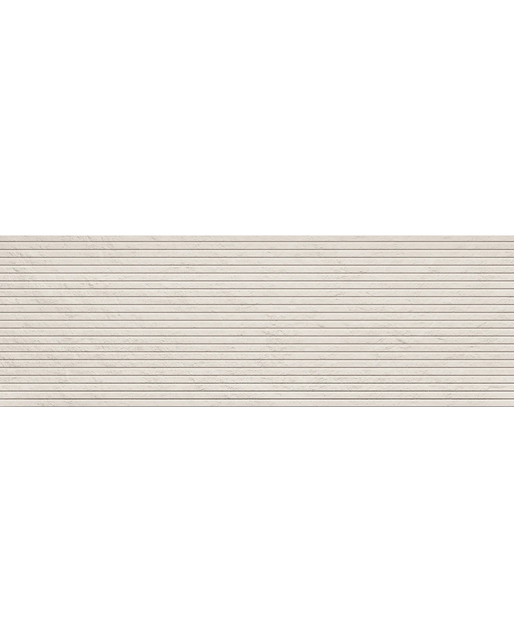 Bach White: Wandfliese 40x120 cm weiß matt im Beton-Look