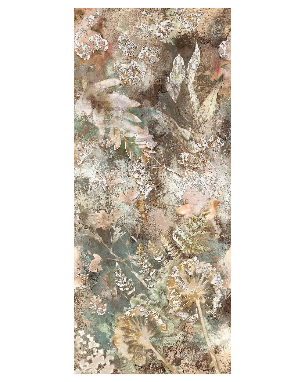 Forest Décor in Large Format: Wall Tile Forest II in Green