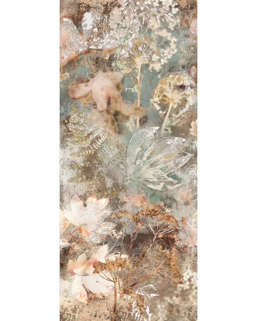 Forest Décor in Large Format: Wall Tile Forest I in Green