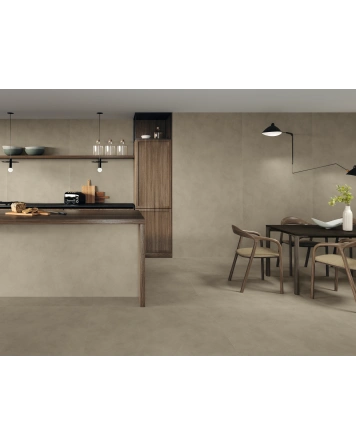 Mikrozement-Optik Grau, matt, 120x280 cm, rektifiziert