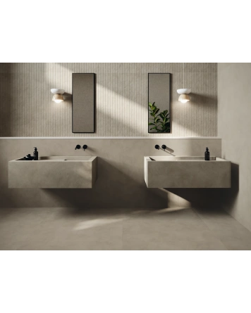 Verse Mud: Beton-Optik Fliese 120x120 cm in Grau