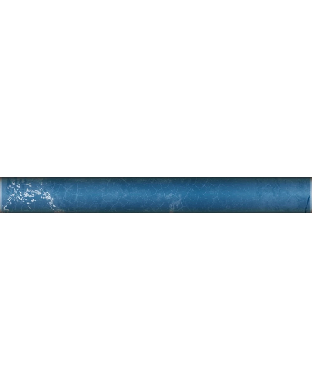 Bordüre Souk Blue Blau, glänzend, 1,5x13 cm