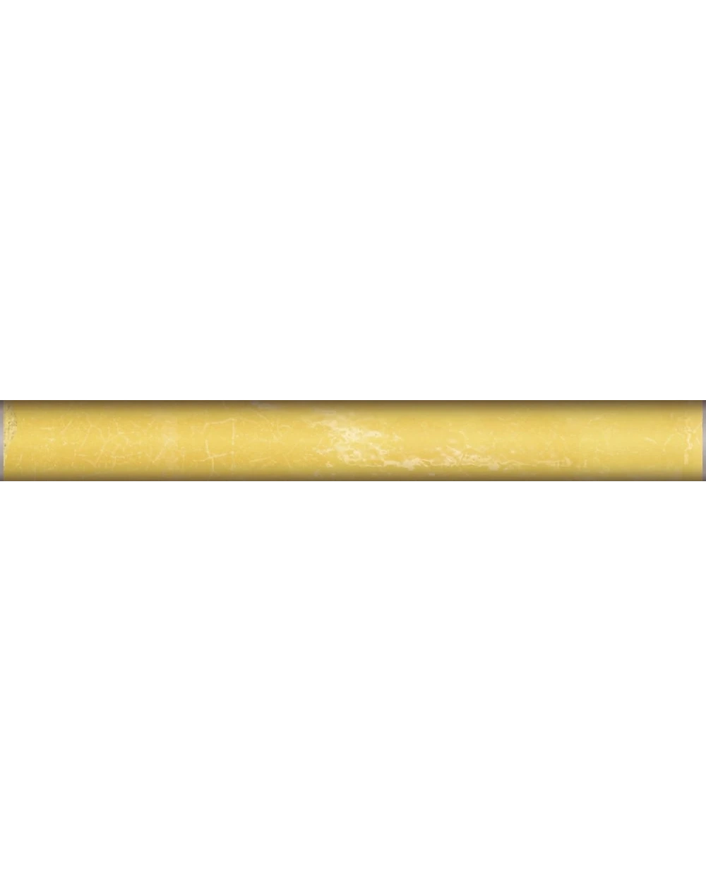 Souk Ochre Border Tile, Glossy Yellow, 1.5x13 cm