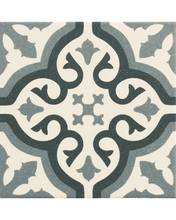 Florentine Green: Classic Decorative Tile in Blue, 20x20 cm
