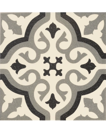 Florentine White: Klassik-Dekorfliese in Weiß, 20x20 cm