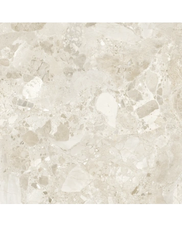 Terrazzo-Fliese in Beige, matt und großformatig