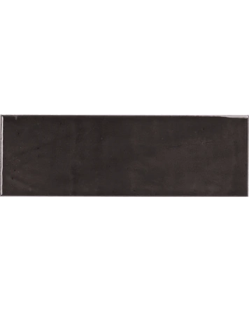 Pum Night Wandfliese in Schwarz, matt, 10x30 cm