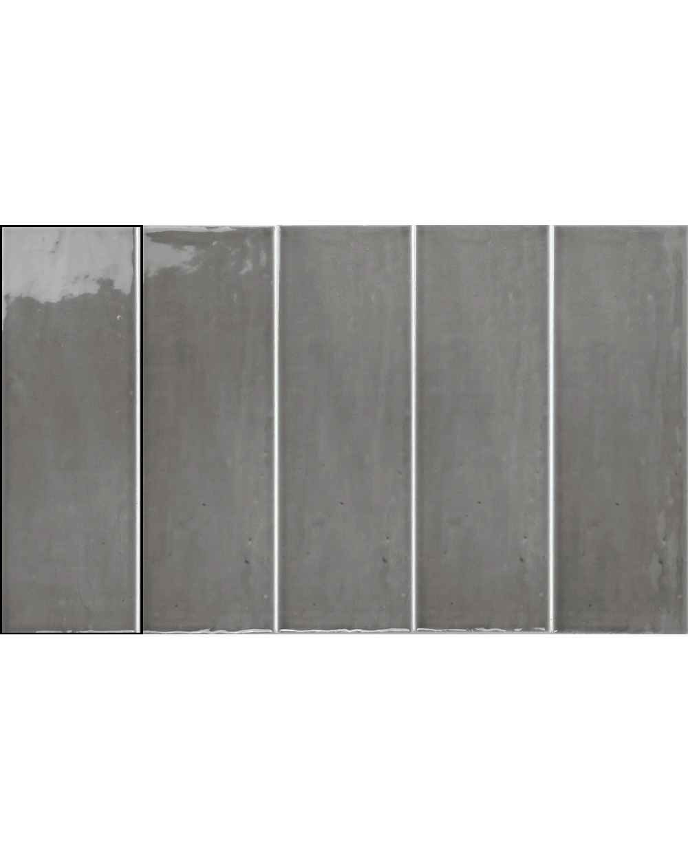 Grey Wall Tile Matt, 10x30 cm, Calm Structure