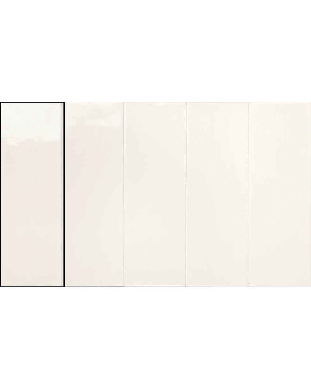 White Wall Tile Matt, 10x30 cm, PIM PAM PUM