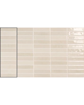 Beige Bar Wall Tile Glossy 10x30 cm