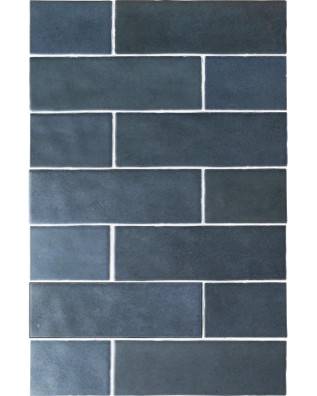 Toskana Lake Blue – matte Zellige Wandfliese in Blau