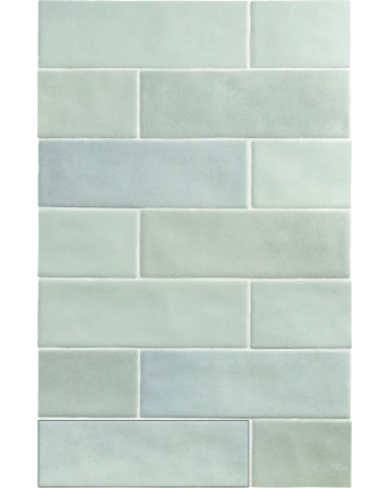 Toskana Ghost Green – matte Zellige Wandfliese in Blaugrün