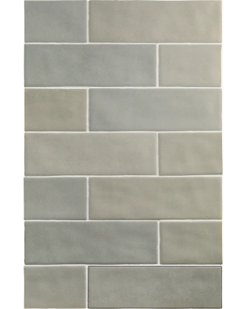 Toskana Ash – matte Zellige Wandfliese in Grau