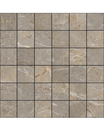 Augustus Brown Mosaik im Marmor-Look | 30x30 cm