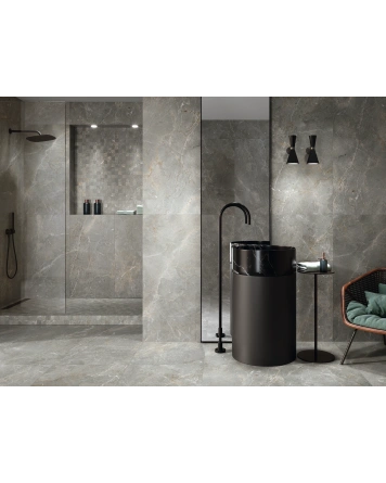 Augustus Grey Mosaikfliese matt, Marmorlook, 30x30 cm
