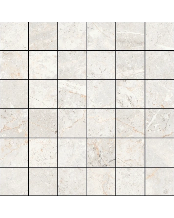 Augustus Pearl Mosaikfliese matt, Marmorlook, 30x30 cm