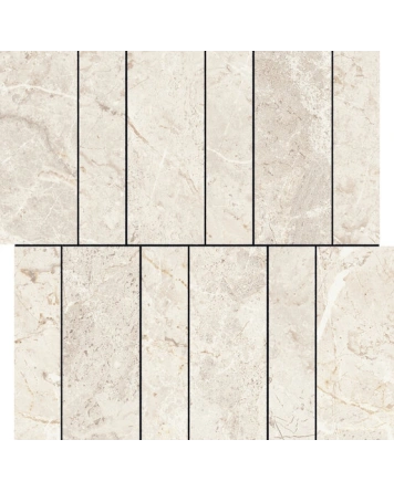 Augustus Cream Natural: Mosaikfliese im Marmor-Look