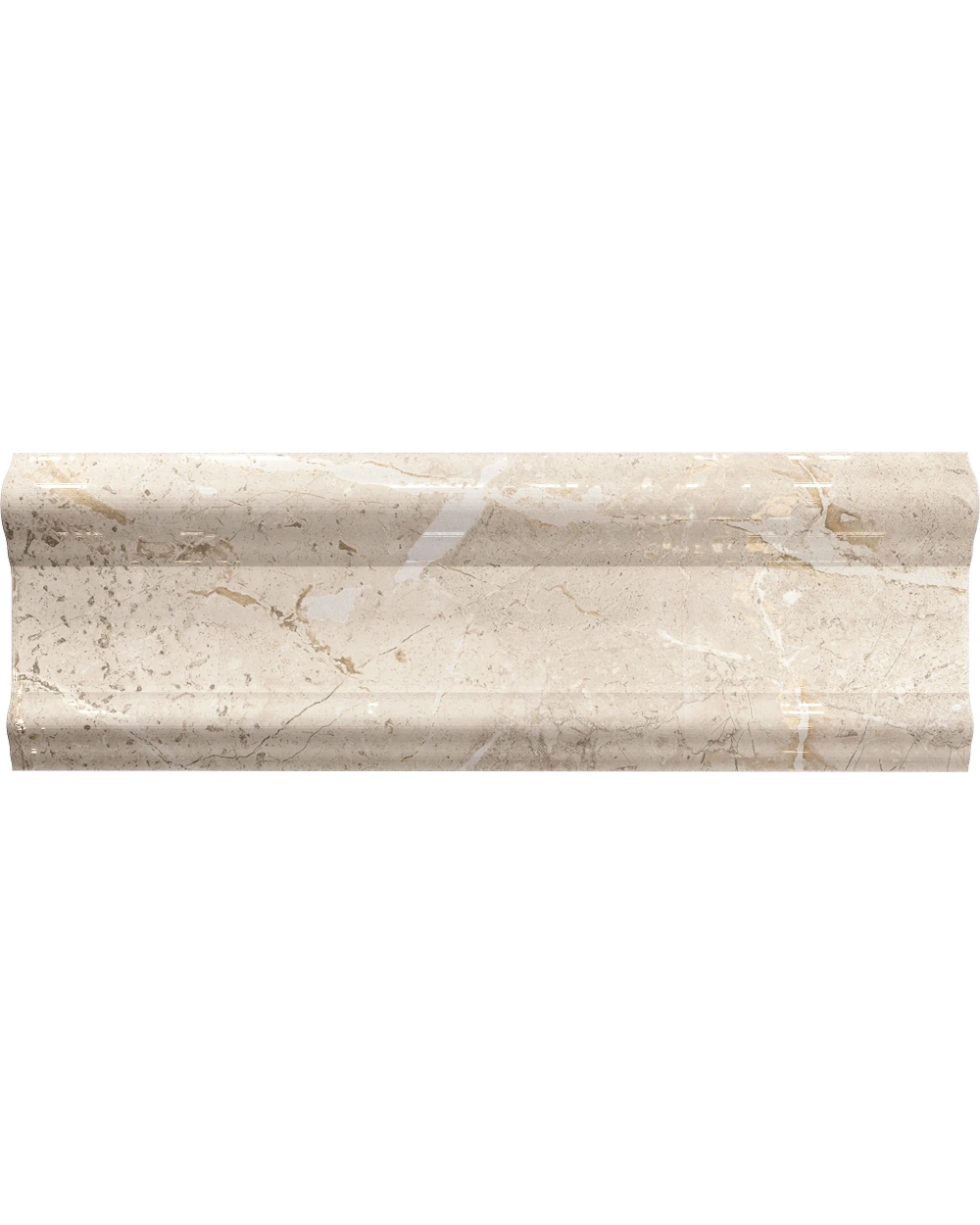 Augustus Cream Bordüre 10x30 cm matt rektifiziert