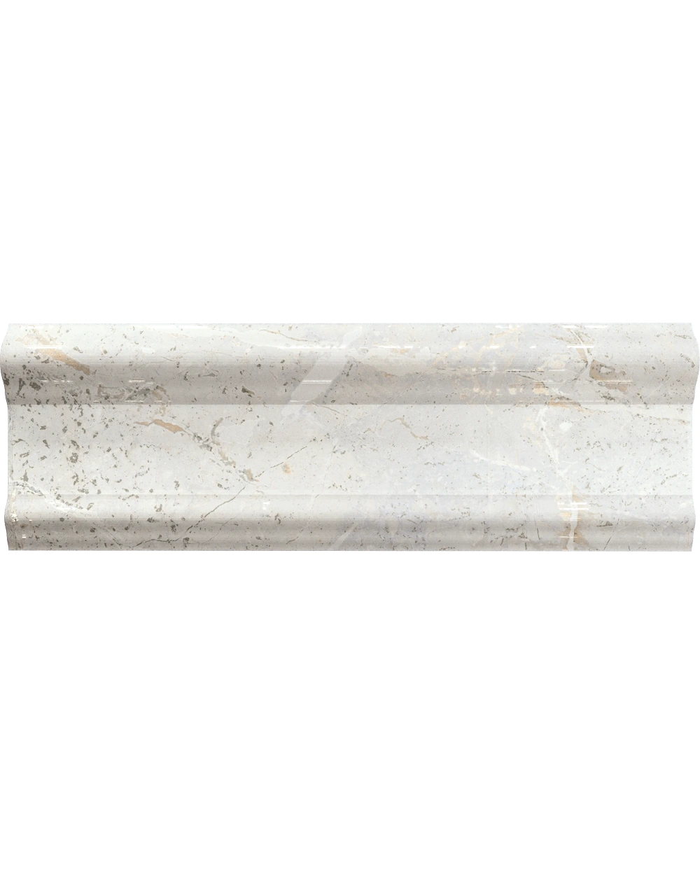 Augustus Pearl Border Tile 10x30 cm Matt Rectified