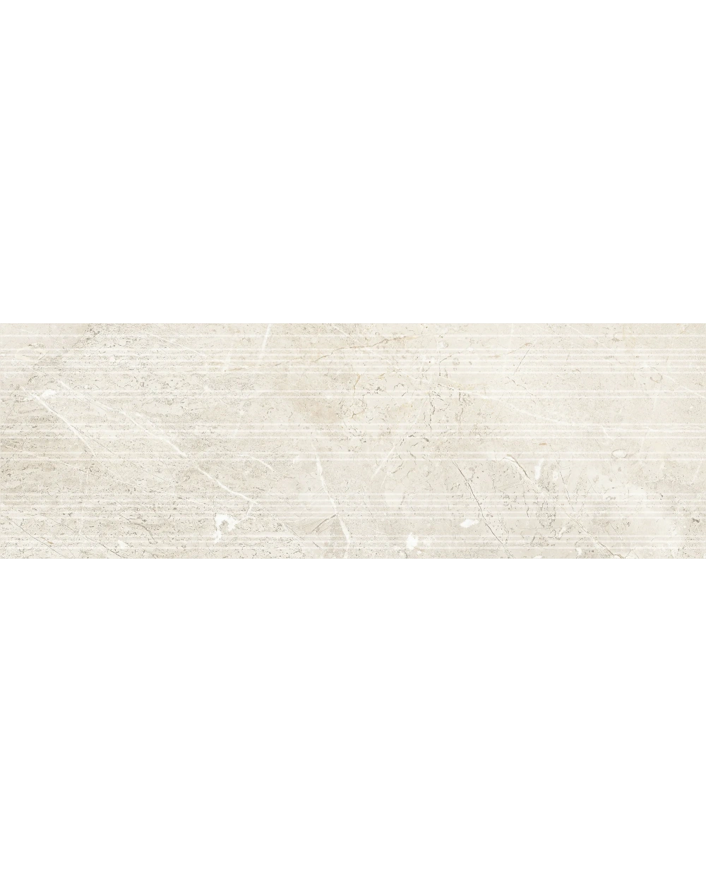 Augustus Cream Wandfliese im Marmor-Look, 30x90 cm
