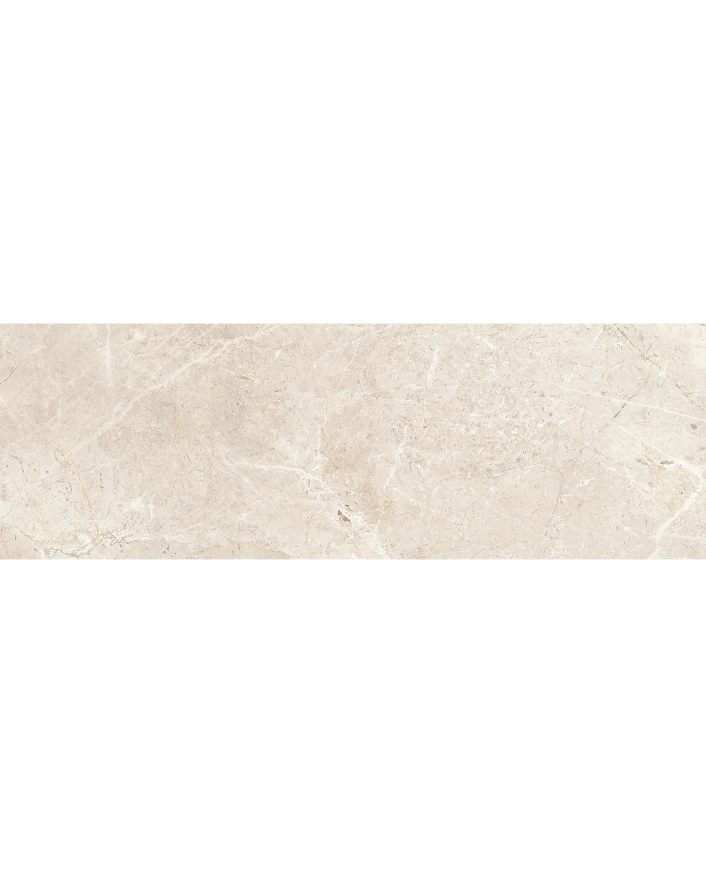 Augustus Cream: matte Wandfliese im Marmor-Look, 30x90 cm