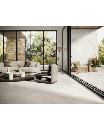 Augustus Pearl Fliese 60x120 cm, matt im Marmorlook