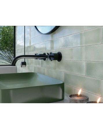 Vitral Aqua: Blaue Wandfliese mit Krakeleé-Effekt