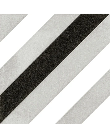 Andersson Vintage-Fliese in Schwarz, 20x20 cm, matt