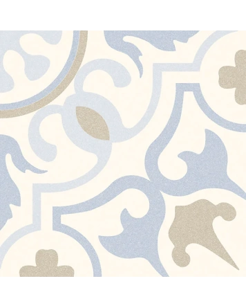 Eriksson Vintage-Fliese in Blau, 20x20 cm, matt