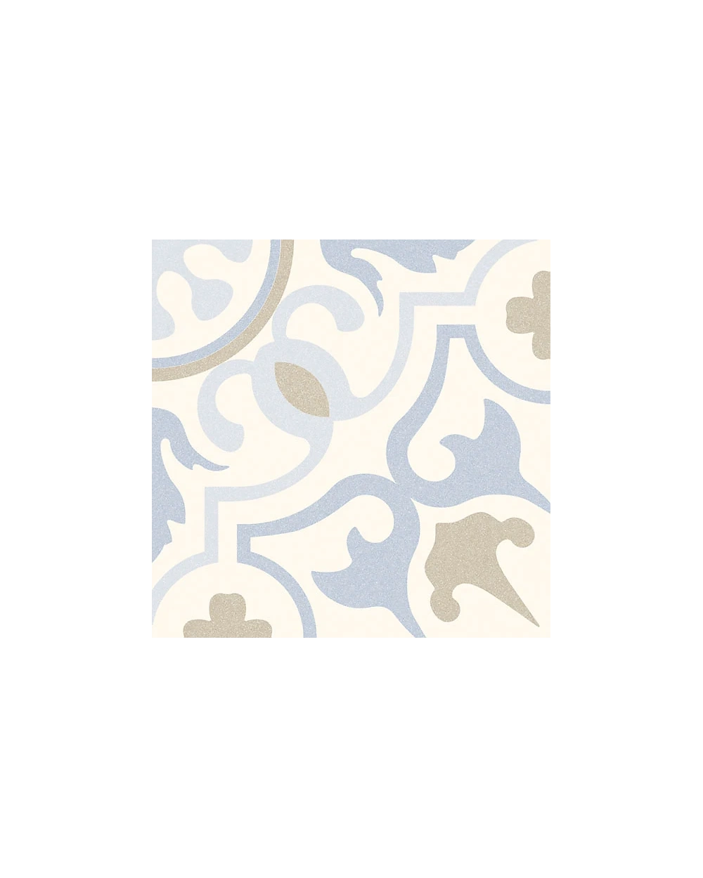 Eriksson Vintage-Fliese in Blau, 20x20 cm, matt